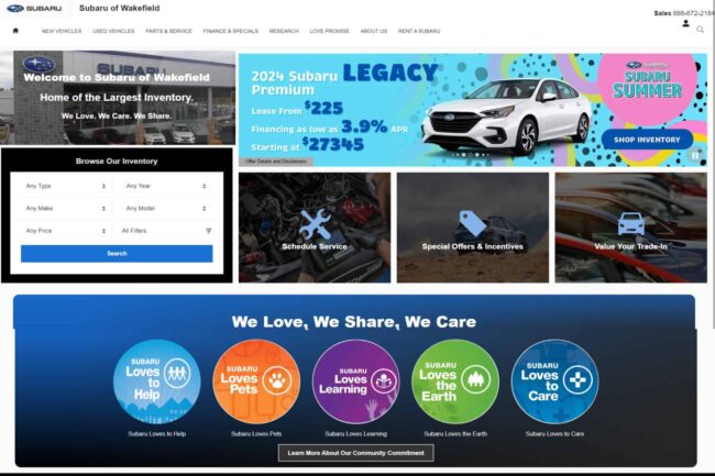 Subaru of Wakefield Case Study