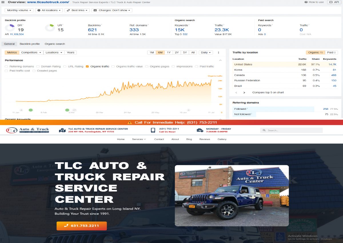 TLC Auto & Truck Repair Portfolio