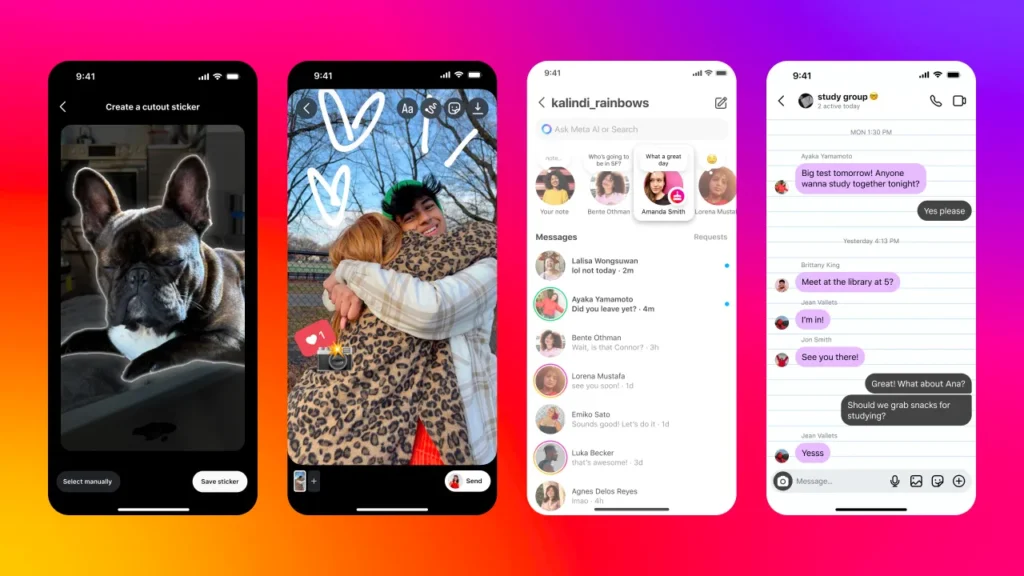 Instagram Revamps DMs with New Sticker Creation, Photo Editing, and Fun Themes