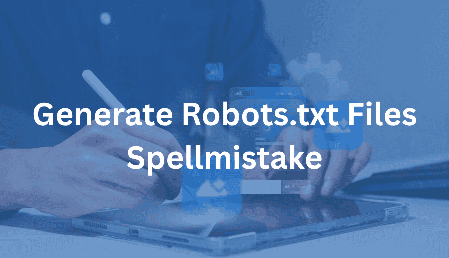 generate robots.txt files spellmistake